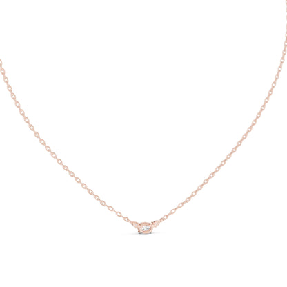 Oval Lab Grown Diamond Three-Stone Pendant
