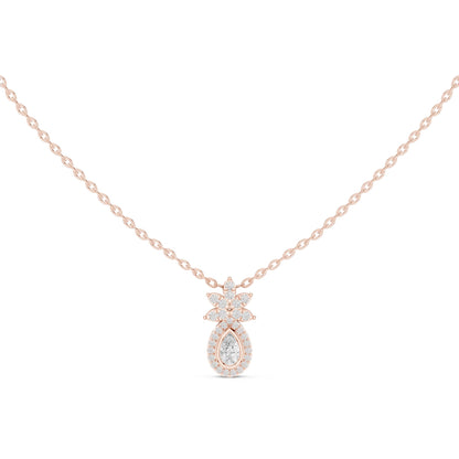 Oval Lab Grown Diamond Three-Stone Pendant
