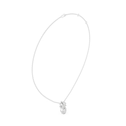 Oval Lab Grown Diamond Three-Stone Pendant