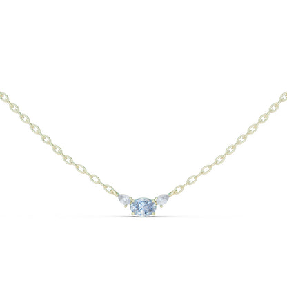 Oval Lab Grown Diamond Three-Stone Pendant