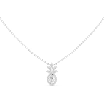Oval Lab Grown Diamond Three-Stone Pendant