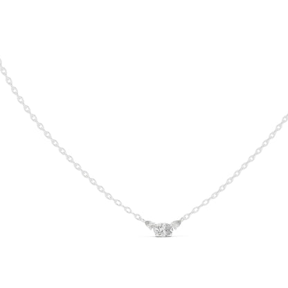 Oval Lab Grown Diamond Three-Stone Pendant