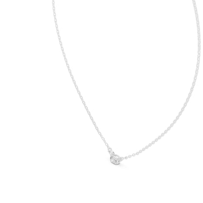 Oval Lab Grown Diamond Three-Stone Pendant