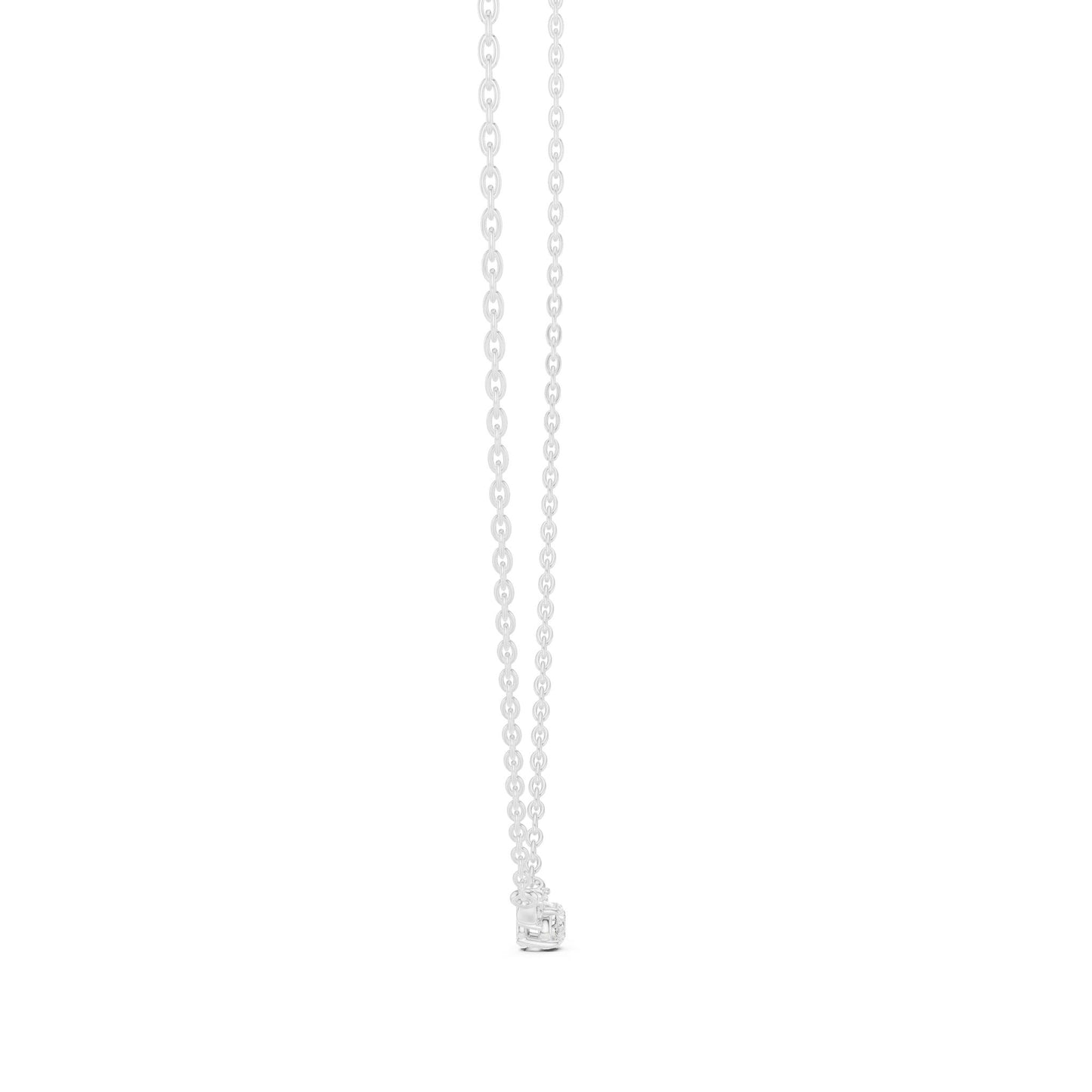 Oval Lab Grown Diamond Three-Stone Pendant