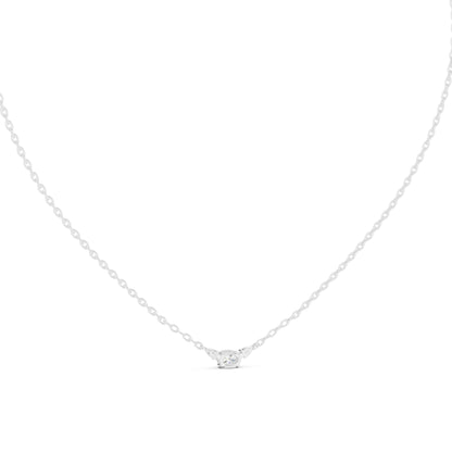 Oval Lab Grown Diamond Three-Stone Pendant