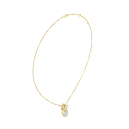 Oval Lab Grown Diamond Three-Stone Pendant