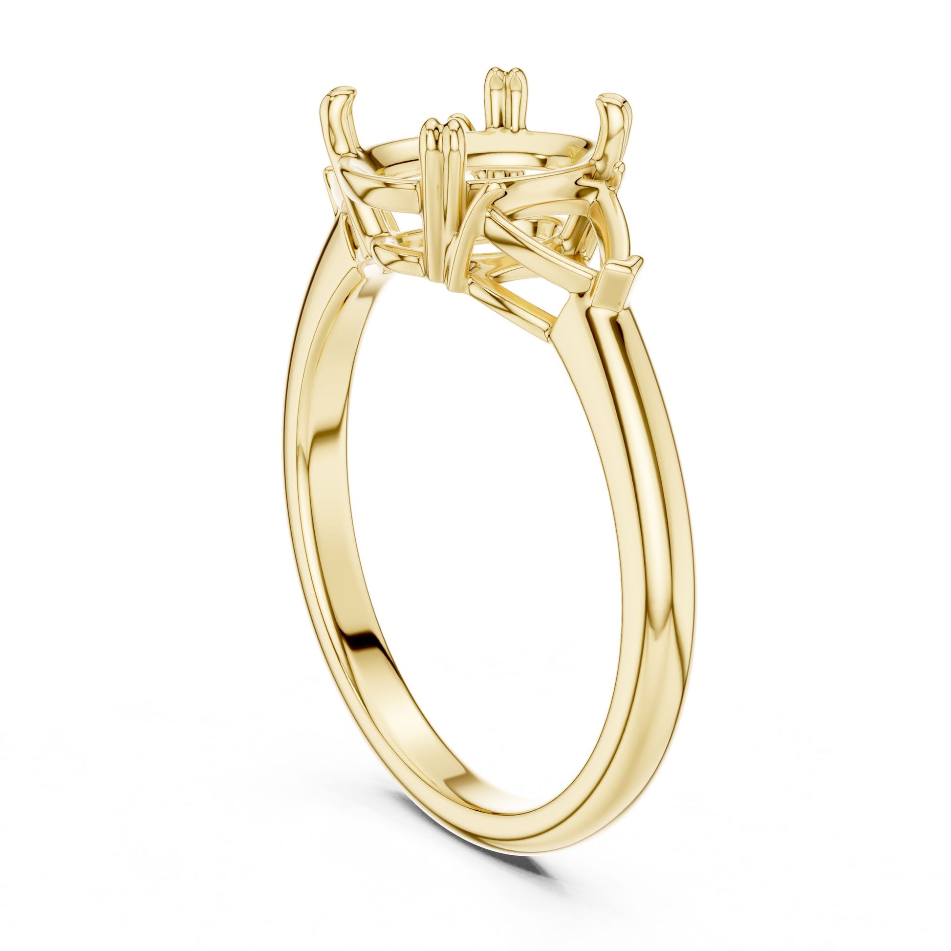 Oval Lab Grown Diamond Three-Stone Engagement Ring