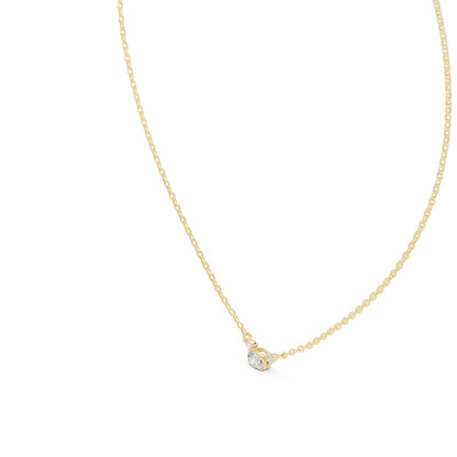Oval Lab Grown Diamond Three-Stone Pendant