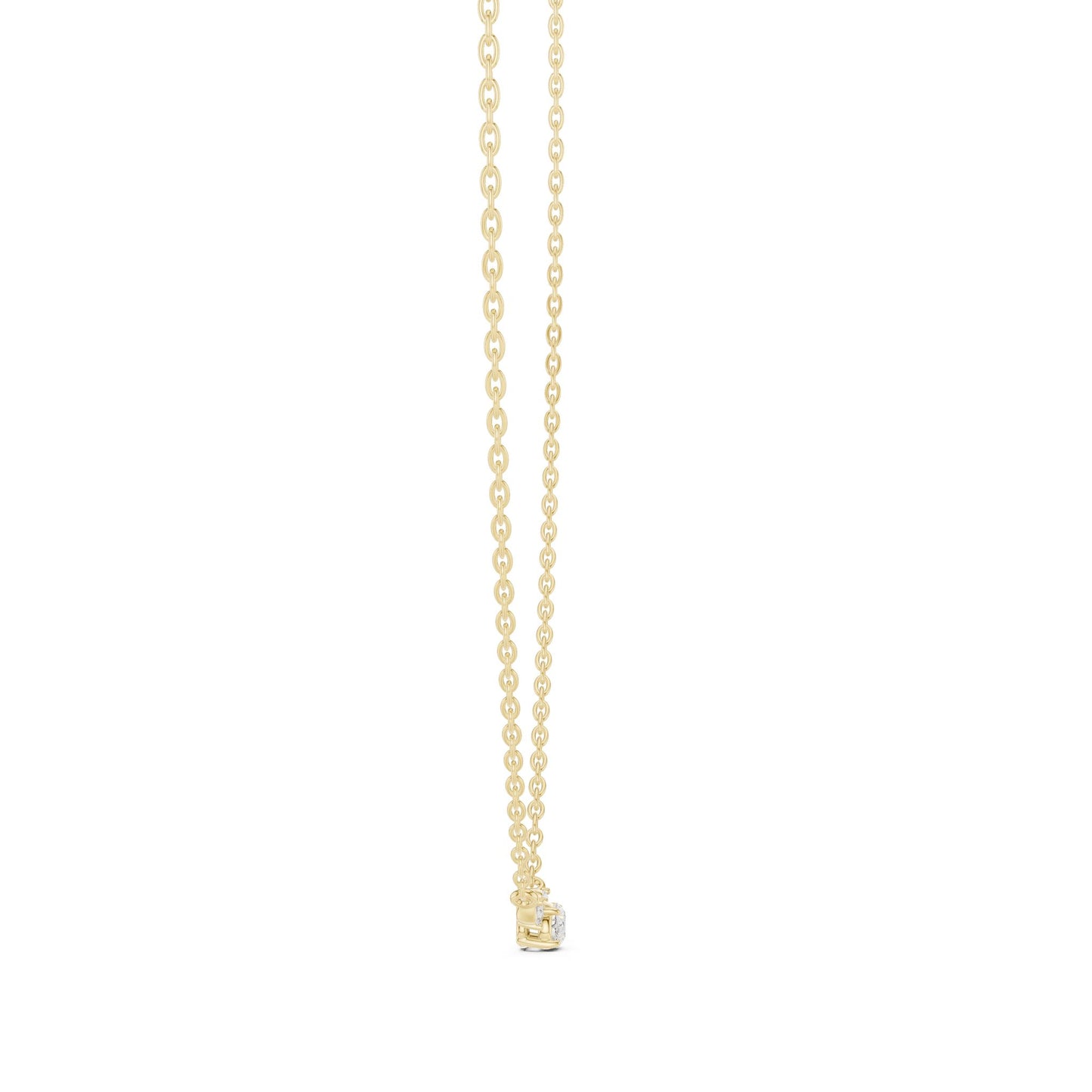 Oval Lab Grown Diamond Three-Stone Pendant