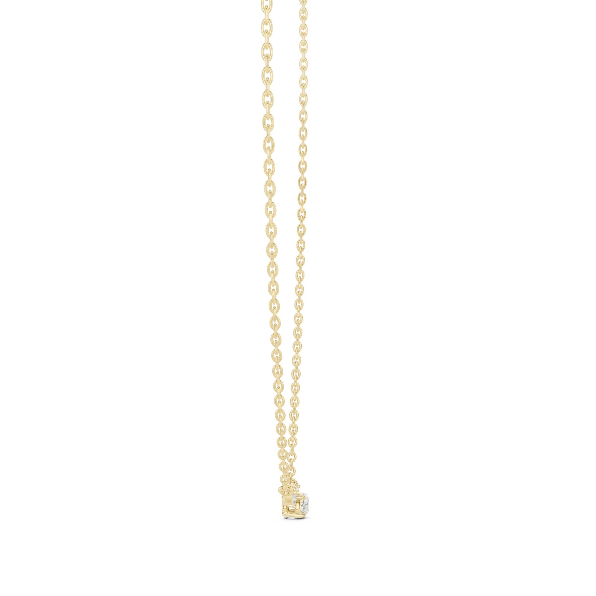 Oval Lab Grown Diamond Three-Stone Pendant