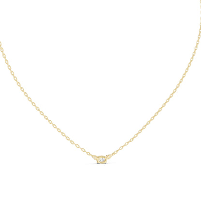 Oval Lab Grown Diamond Three-Stone Pendant
