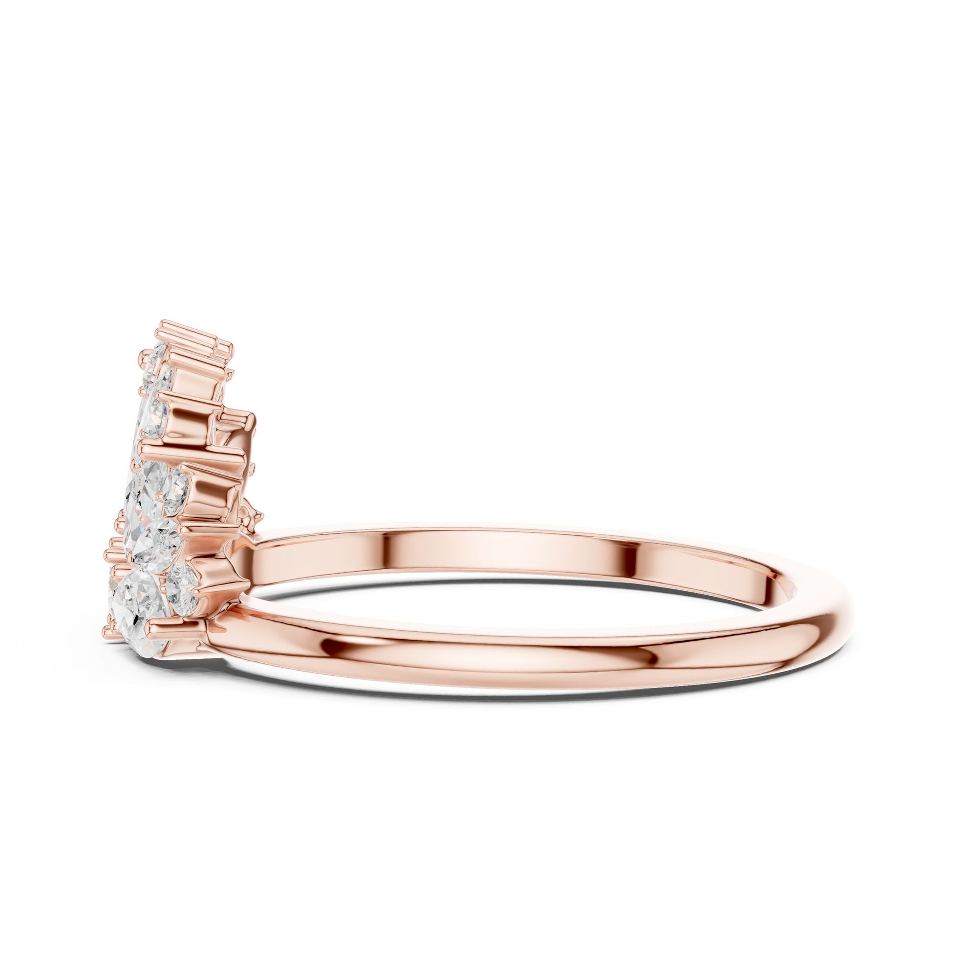 Women's Pear Lab Grown Diamond Cluster Ring