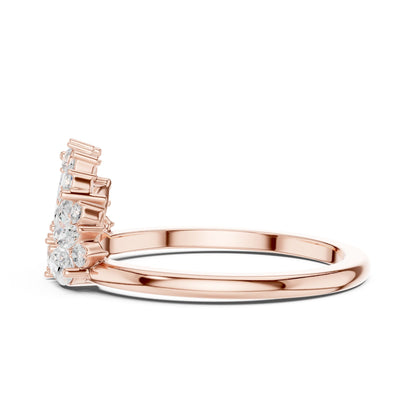 Women's Pear Lab Grown Diamond Cluster Ring