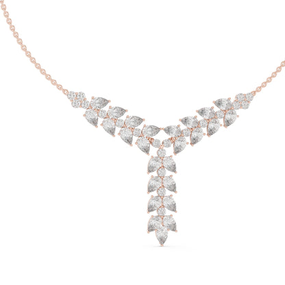 Pear Lab Grown Diamond Cluster Pendant