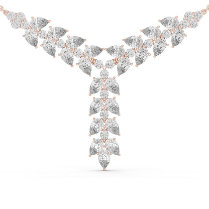 Pear Lab Grown Diamond Cluster Pendant