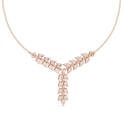 Pear Lab Grown Diamond Cluster Pendant