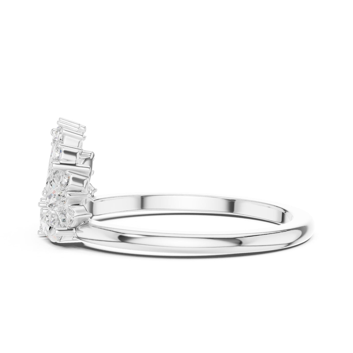 Women's Pear Lab Grown Diamond Cluster Ring