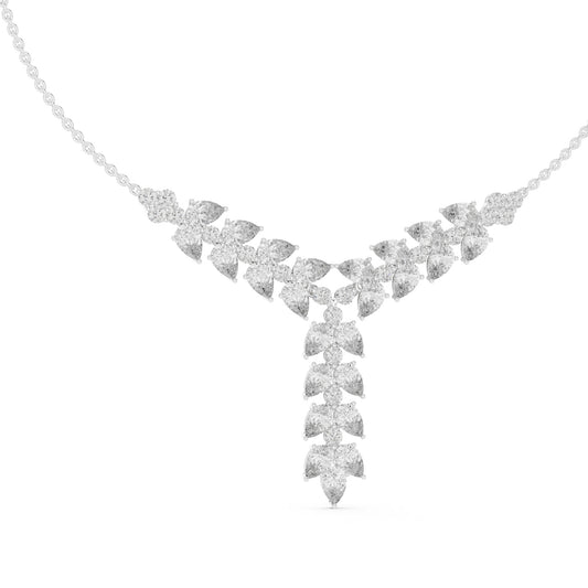 Pear Lab Grown Diamond Cluster Pendant