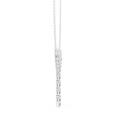 Pear Lab Grown Diamond Cluster Pendant