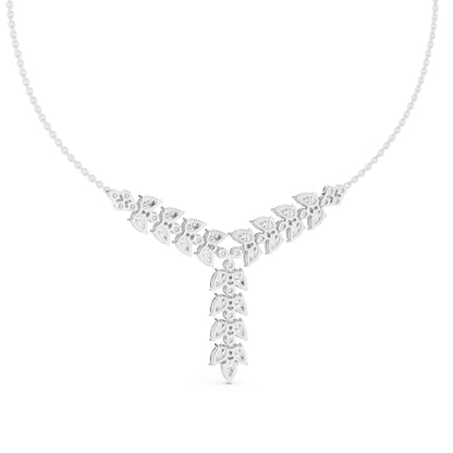 Pear Lab Grown Diamond Cluster Pendant