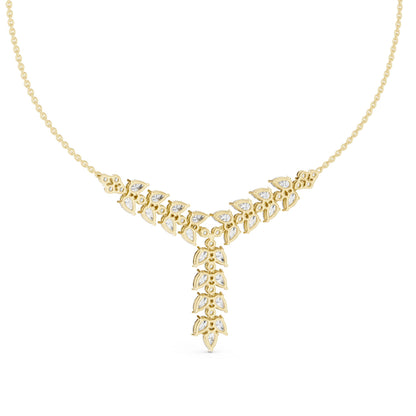 Pear Lab Grown Diamond Cluster Pendant