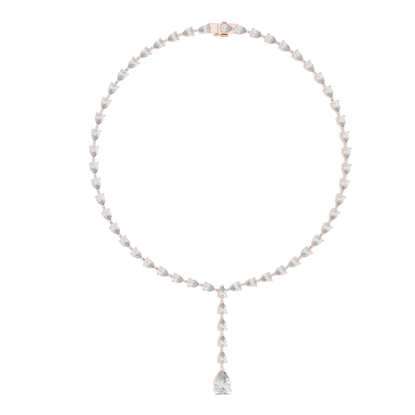 Pear Lab Grown Diamond Halo Pendant