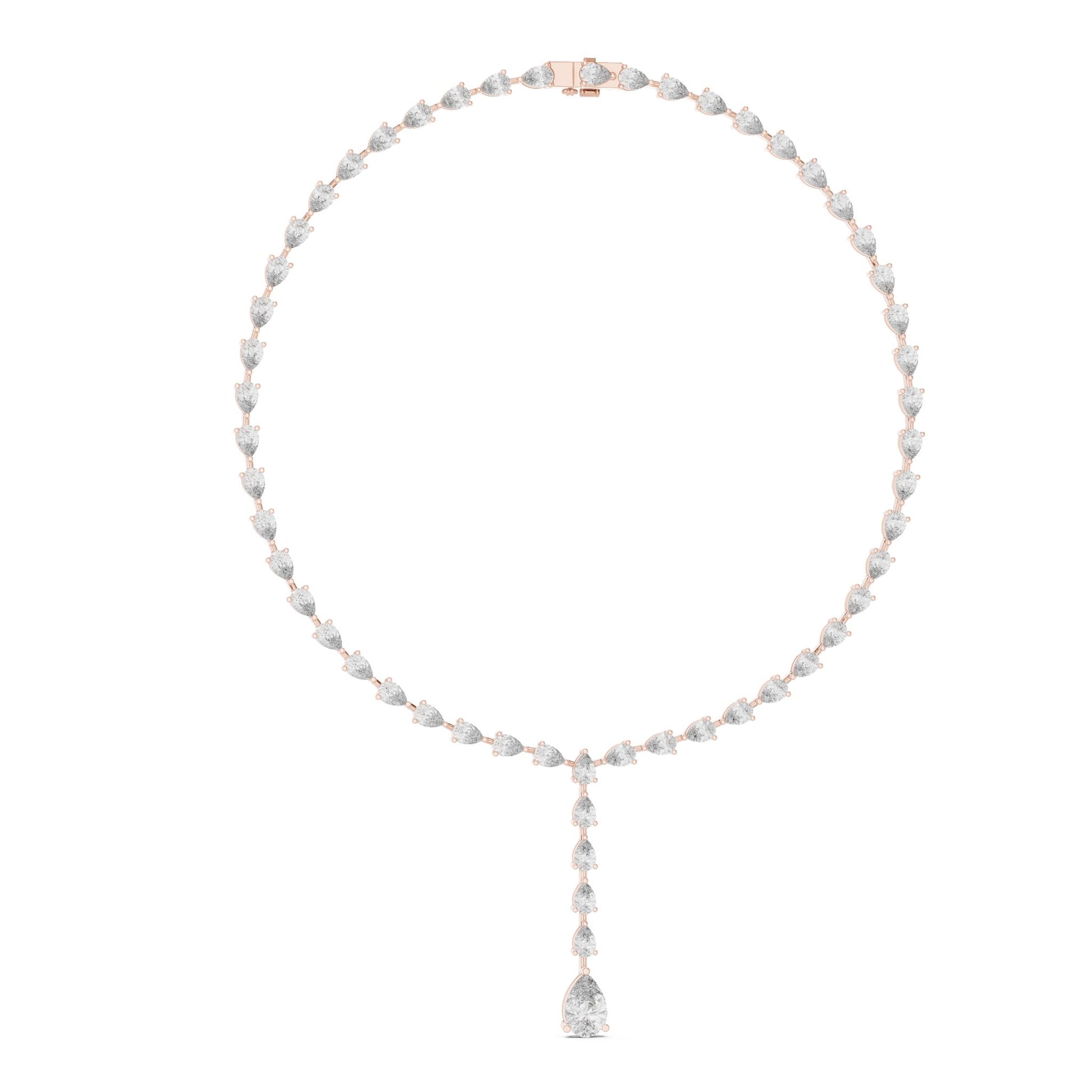 Pear Lab Grown Diamond Halo Pendant