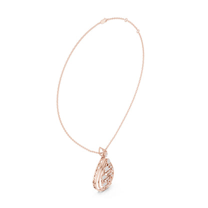 Pear Lab Grown Diamond Halo Pendant