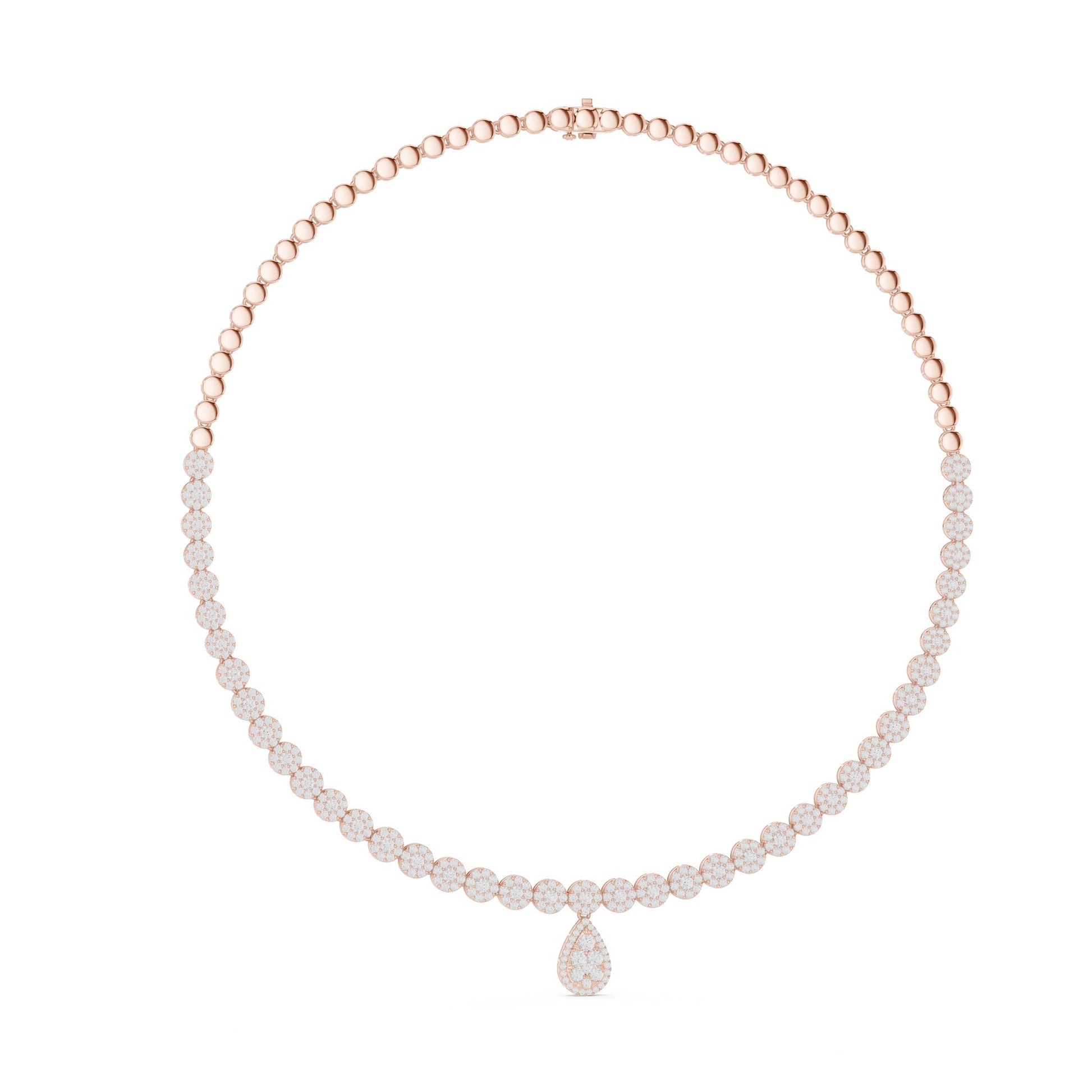 Pear Lab Grown Diamond Halo Pendant