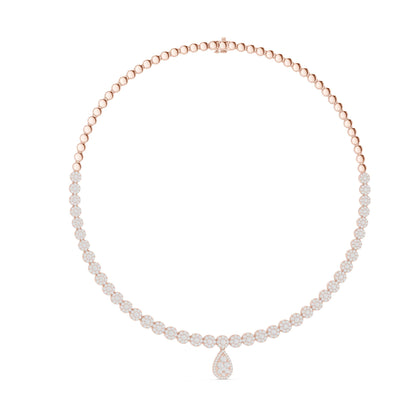 Pear Lab Grown Diamond Halo Pendant