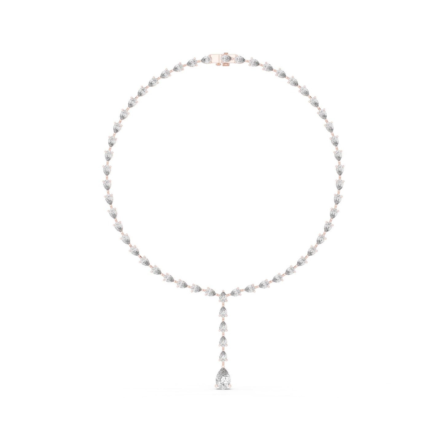 Pear Lab Grown Diamond Halo Pendant