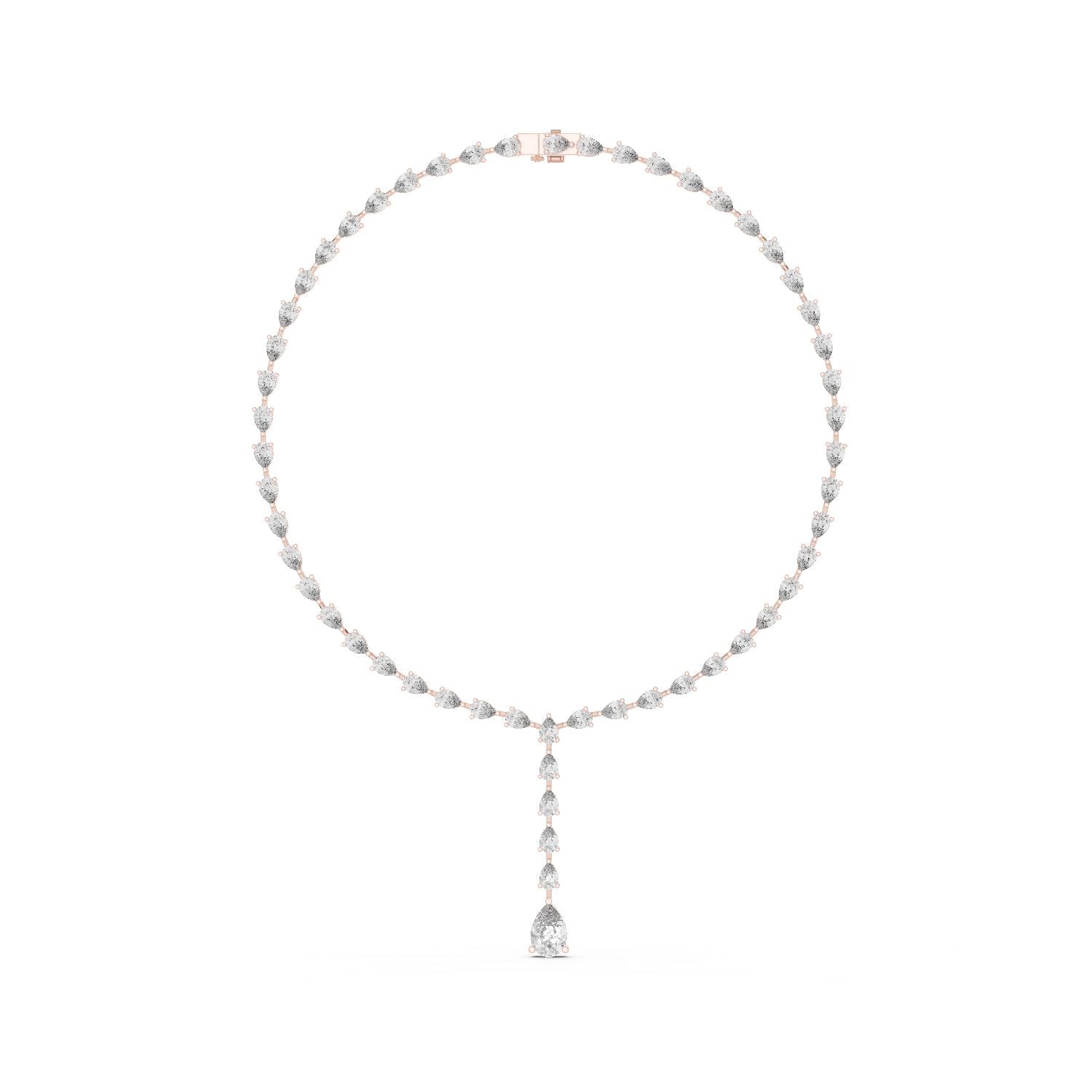 Pear Lab Grown Diamond Halo Pendant