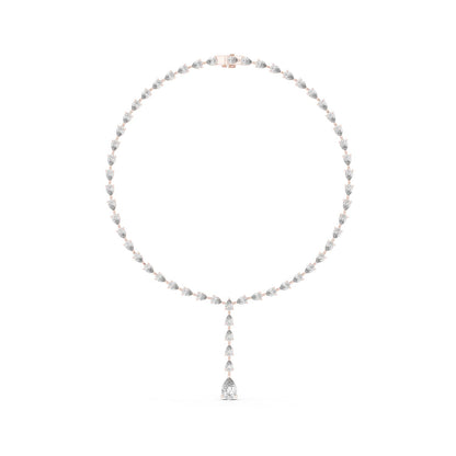 Pear Lab Grown Diamond Halo Pendant