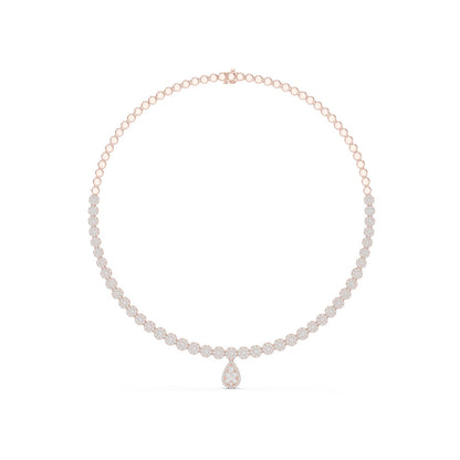 Pear Lab Grown Diamond Halo Pendant