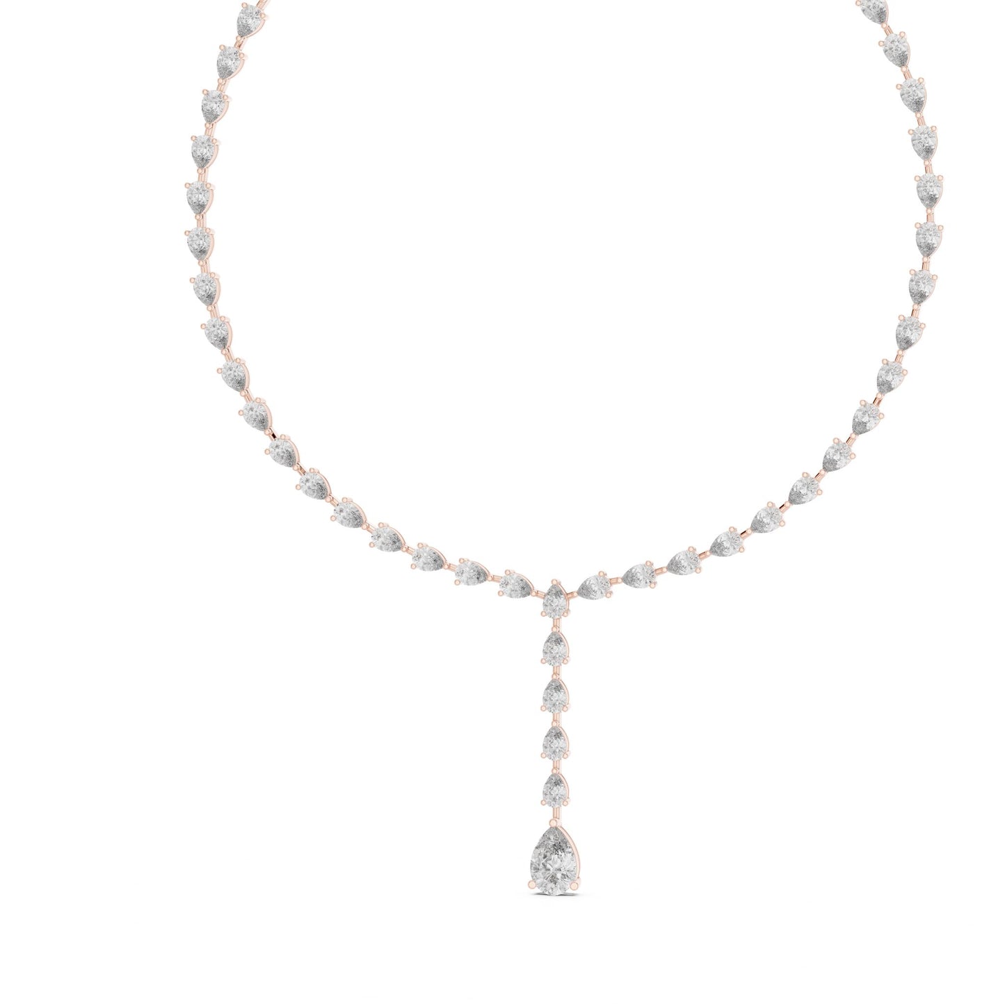 Pear Lab Grown Diamond Halo Pendant