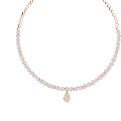 Pear Lab Grown Diamond Halo Pendant