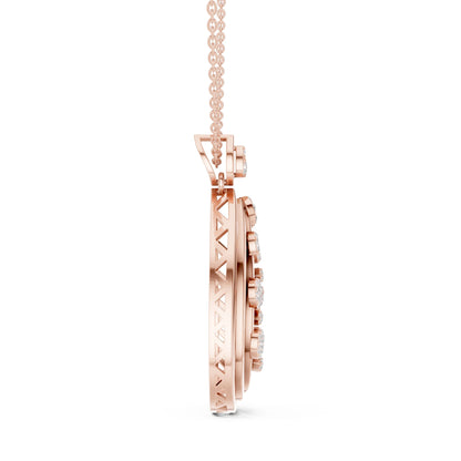Pear Lab Grown Diamond Halo Pendant