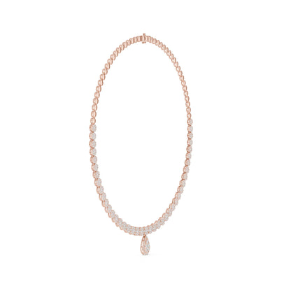 Pear Lab Grown Diamond Halo Pendant