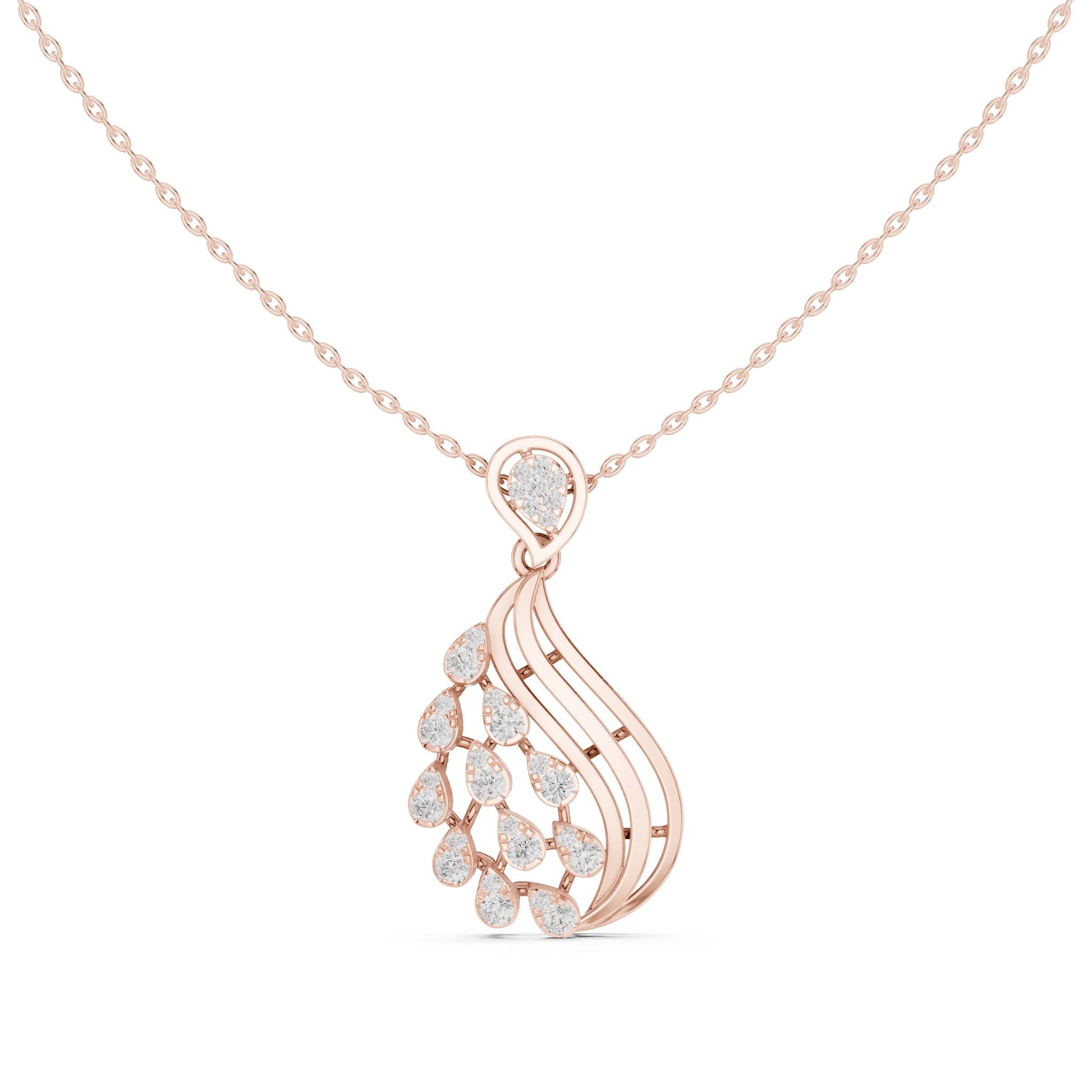 Pear Lab Grown Diamond Halo Pendant