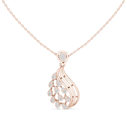 Pear Lab Grown Diamond Halo Pendant