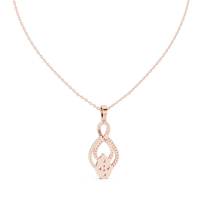 Pear Lab Grown Diamond Halo Pendant