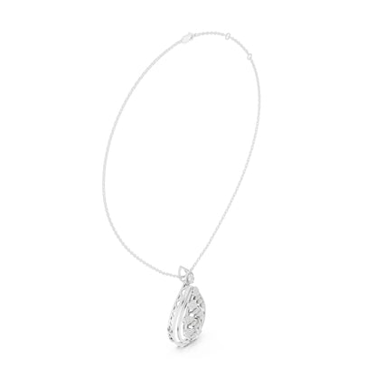 Pear Lab Grown Diamond Halo Pendant