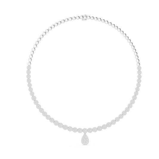 Pear Lab Grown Diamond Halo Pendant
