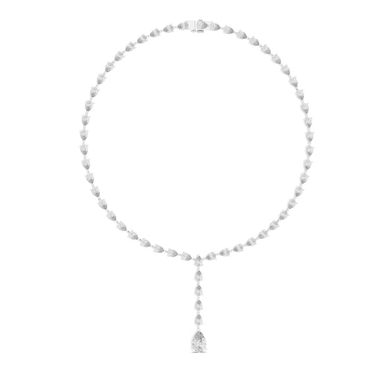 Pear Lab Grown Diamond Halo Pendant