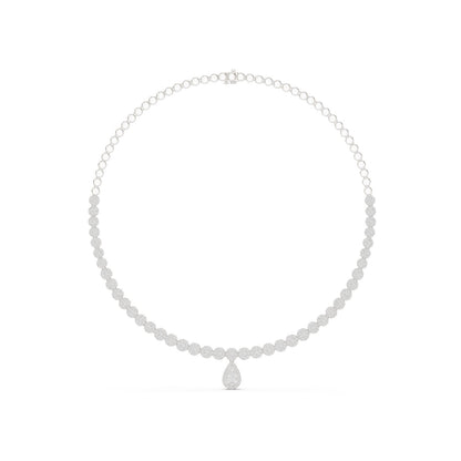 Pear Lab Grown Diamond Halo Pendant
