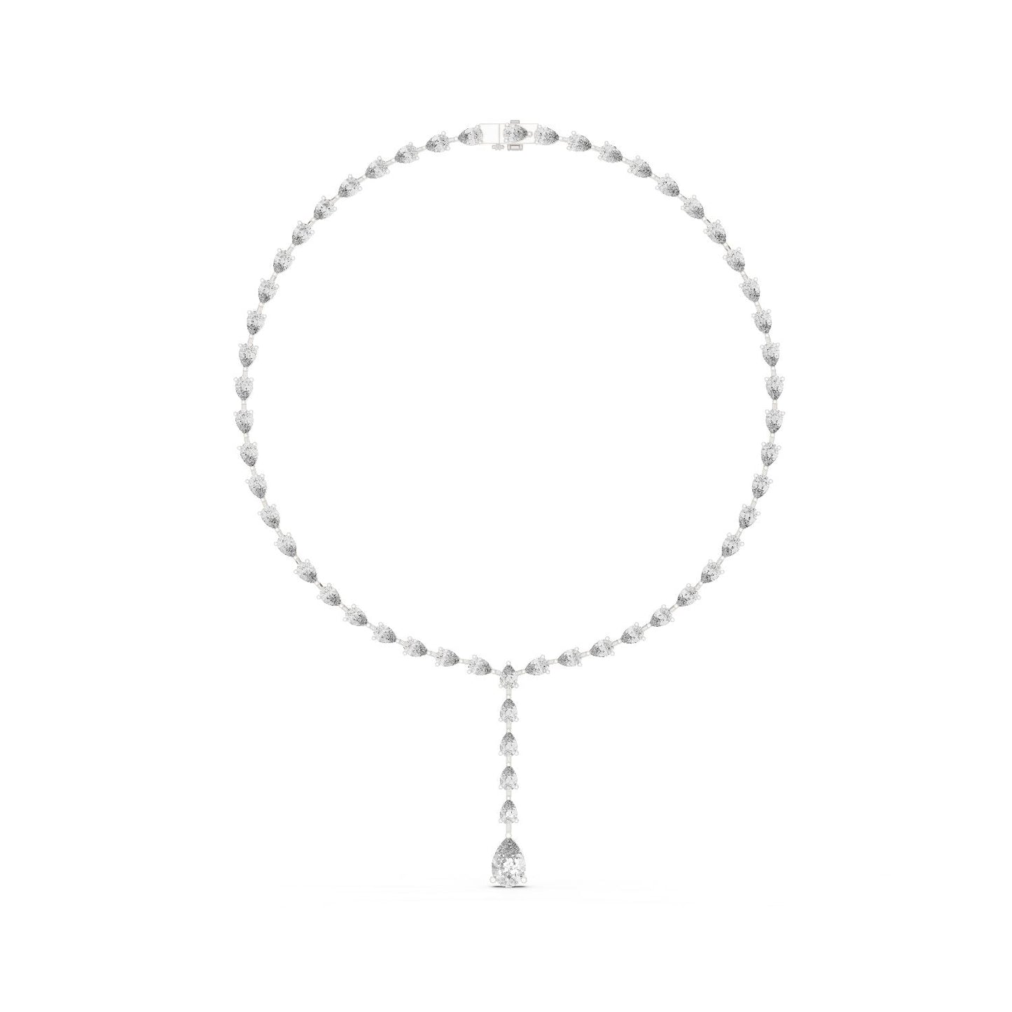 Pear Lab Grown Diamond Halo Pendant