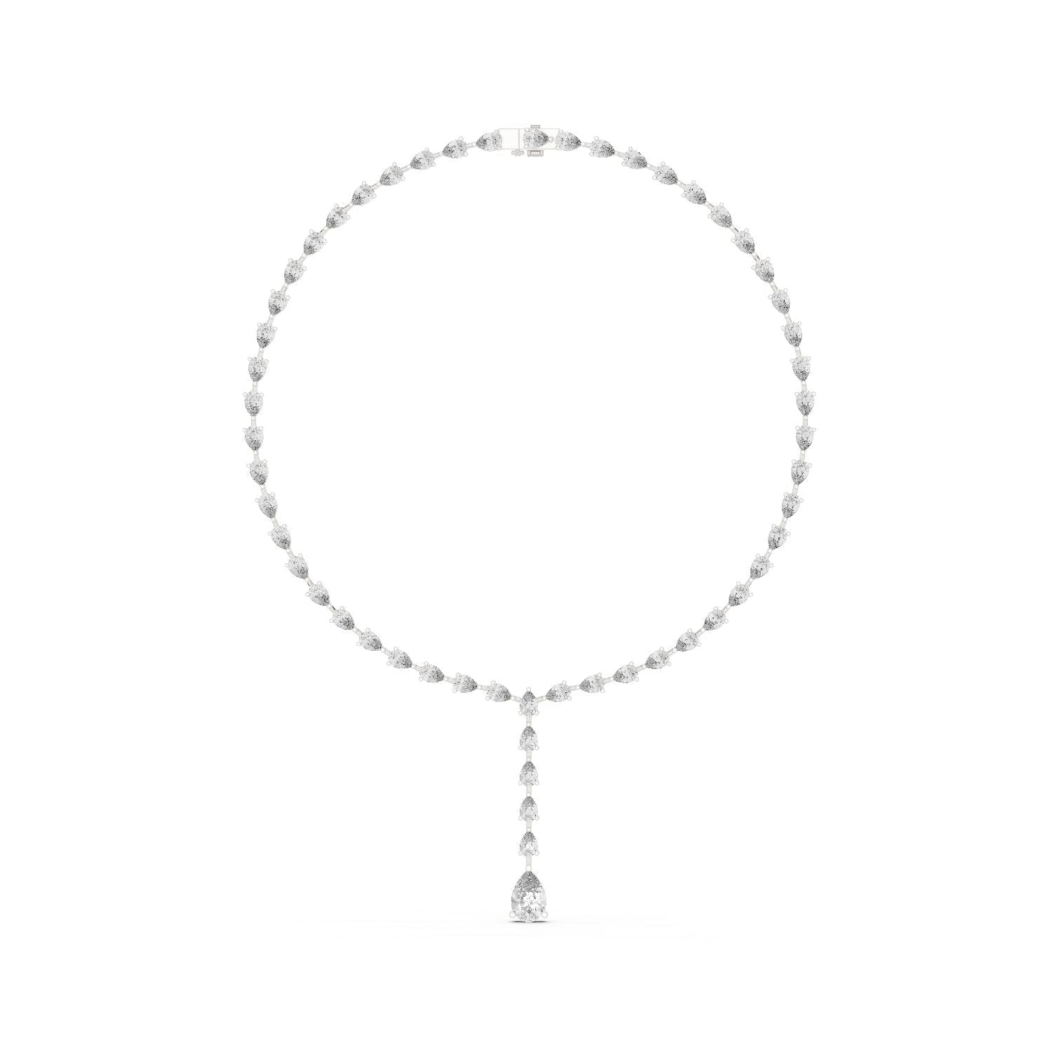 Pear Lab Grown Diamond Halo Pendant