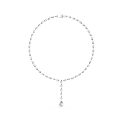 Pear Lab Grown Diamond Halo Pendant