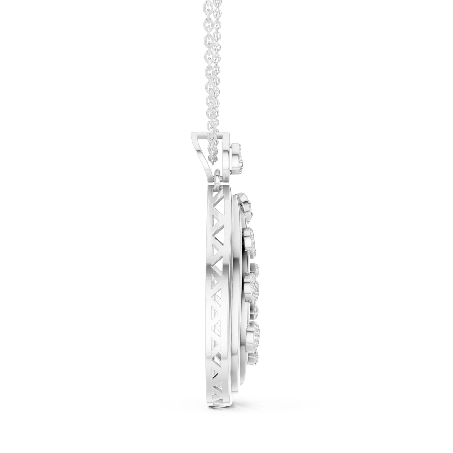 Pear Lab Grown Diamond Halo Pendant