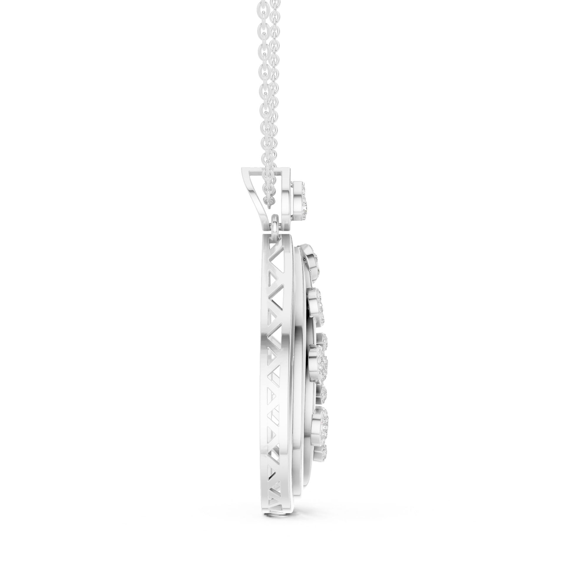 Pear Lab Grown Diamond Halo Pendant